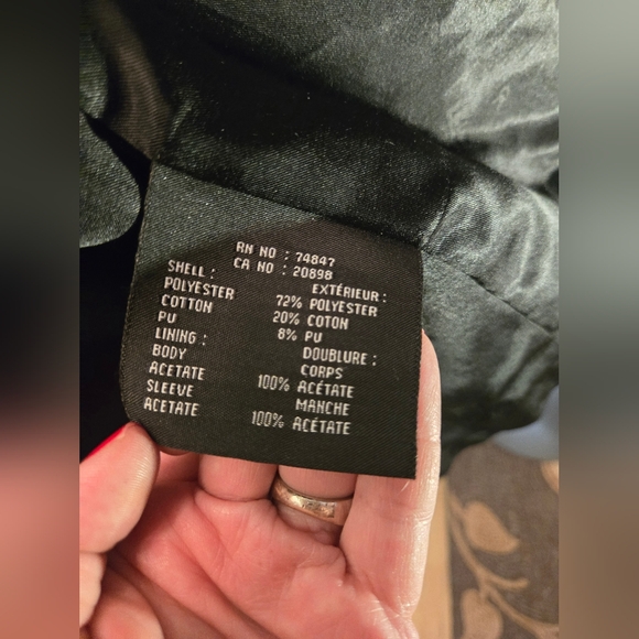 Marc New York Black Trench Coat with Tailored Design - Picture 9 of 9